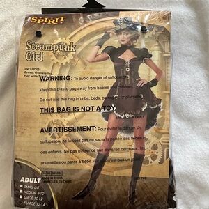 Spirit Steampunk Girl Costume in Brown and Black